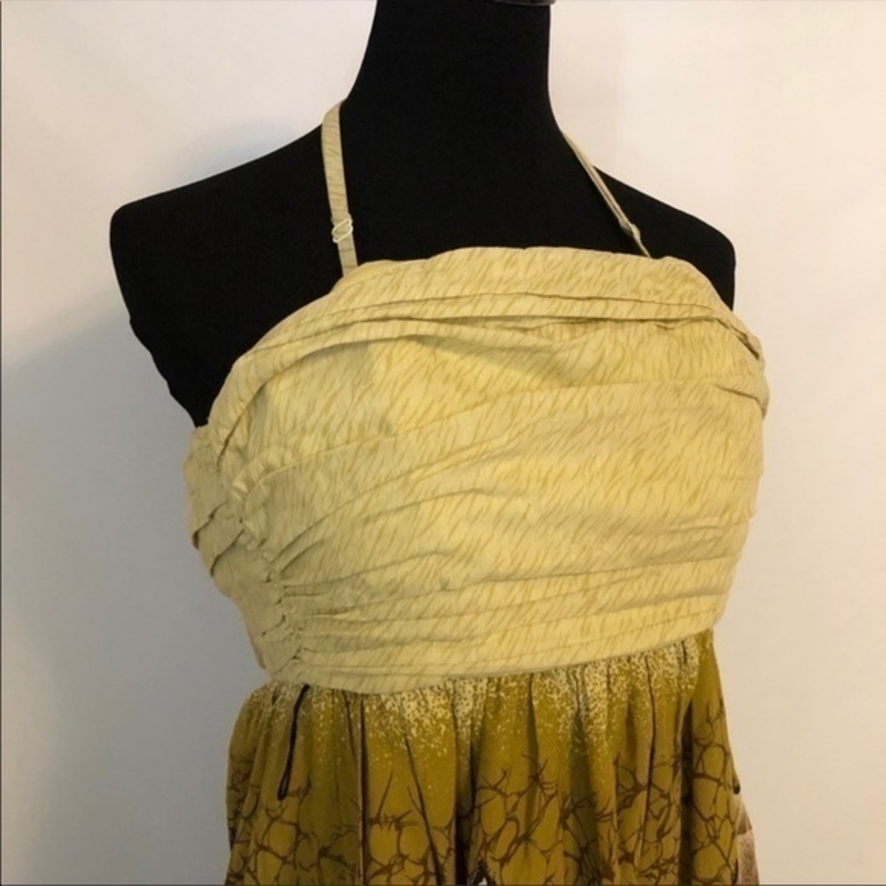 ANTHROPOLOGIE FISH HALTER SUMMER DRESS XS - Picture 3 of 6